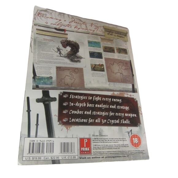 Ninja Gaiden II Prima Official Game Guide Xbox 360 Tecmo Strategy Book - Picture 10 of 10